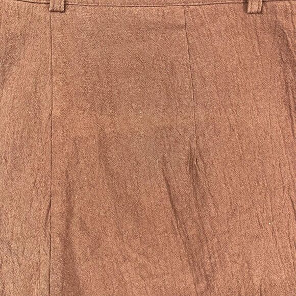 SHEIN Shorts Womens Large Brown Pleated High Waist Cuffed Hem Pockets Belt Loops - Picture 13 of 16